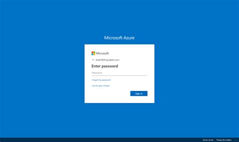 azure ad sign in.